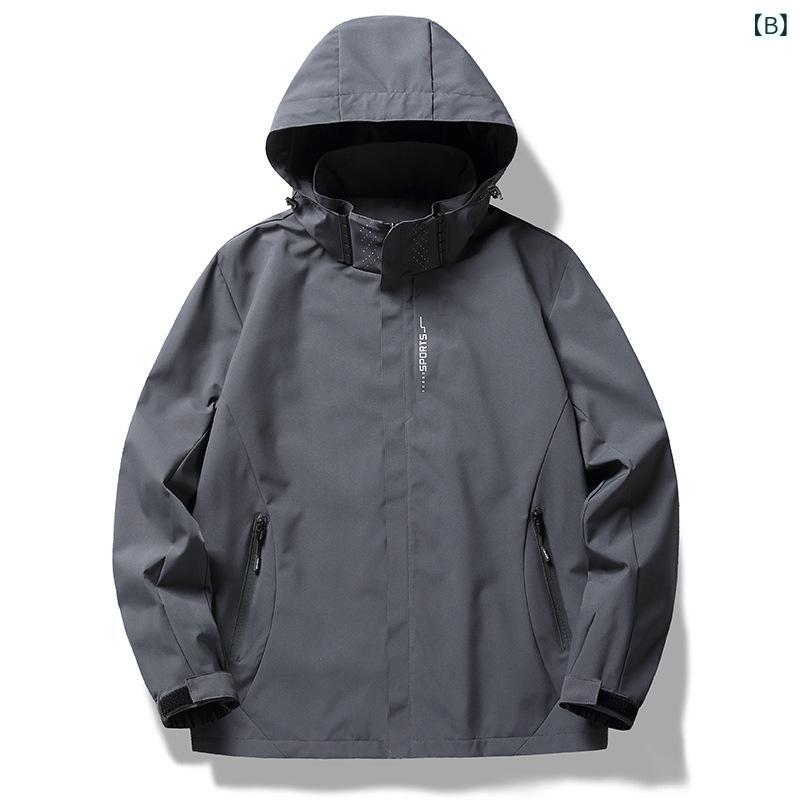 マウンテンパーカー 男性用 春秋 ペア 山系 アウトドア アメリカン 登山服 女性 ロ...