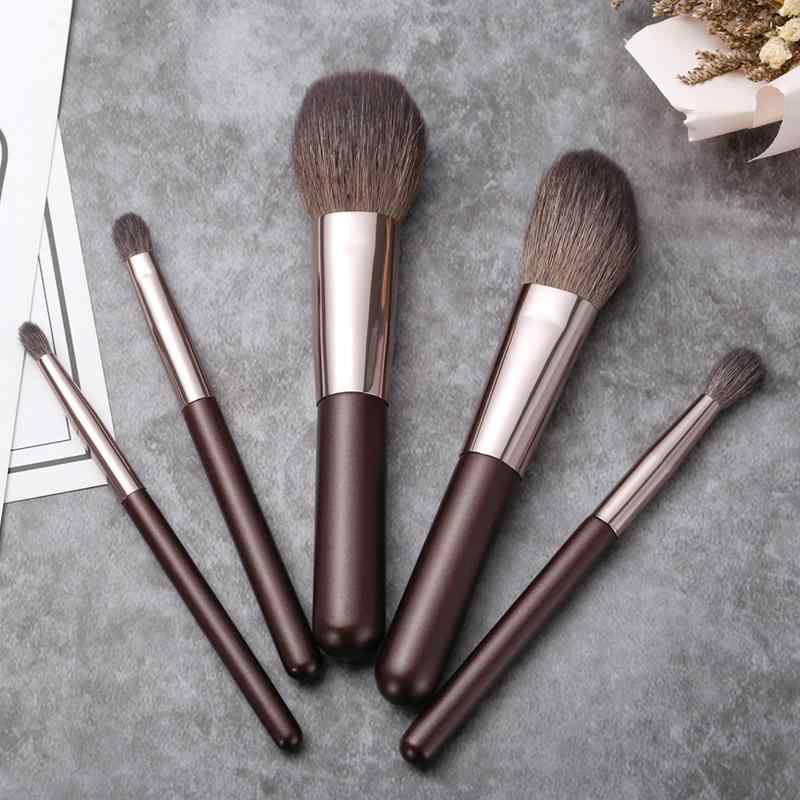 メイクブラシ 木製ハンドル OEM ロゴ入れ ODM メイクブラシセット2