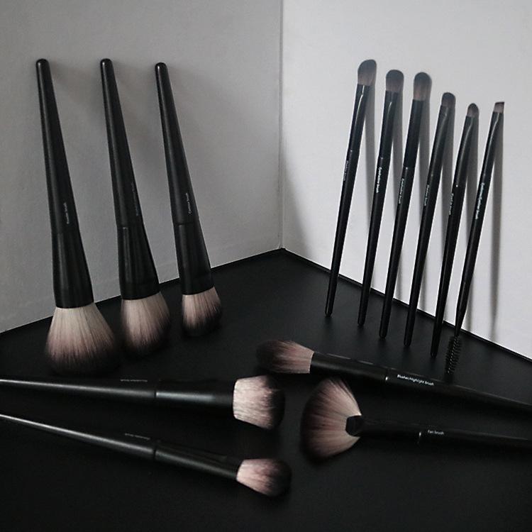 メイクブラシ セット 美容ツール 散粉ブラシ アイシャドウブラシ 黒檀 チークブラシ コンシーラーブラシ