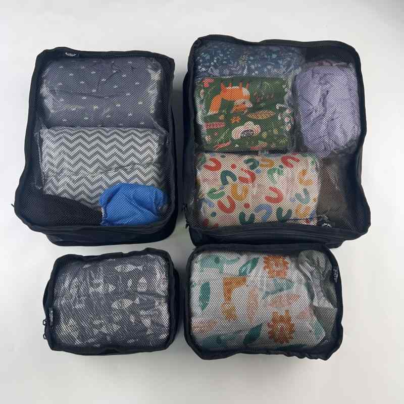 旅行用 衣類 化粧品 収納ケース 8点セット トラベルポーチ アレンジケース 多機能 軽量 大容量 整理用