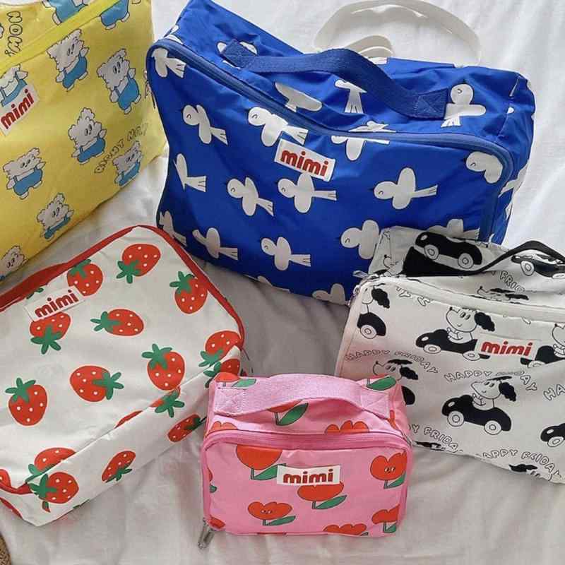 おもちゃ バッグ ベビー キッズ 韓国 カートゥーン プリント 携帯 収納袋 衣類 大容量 旅行 鞄(3.0)