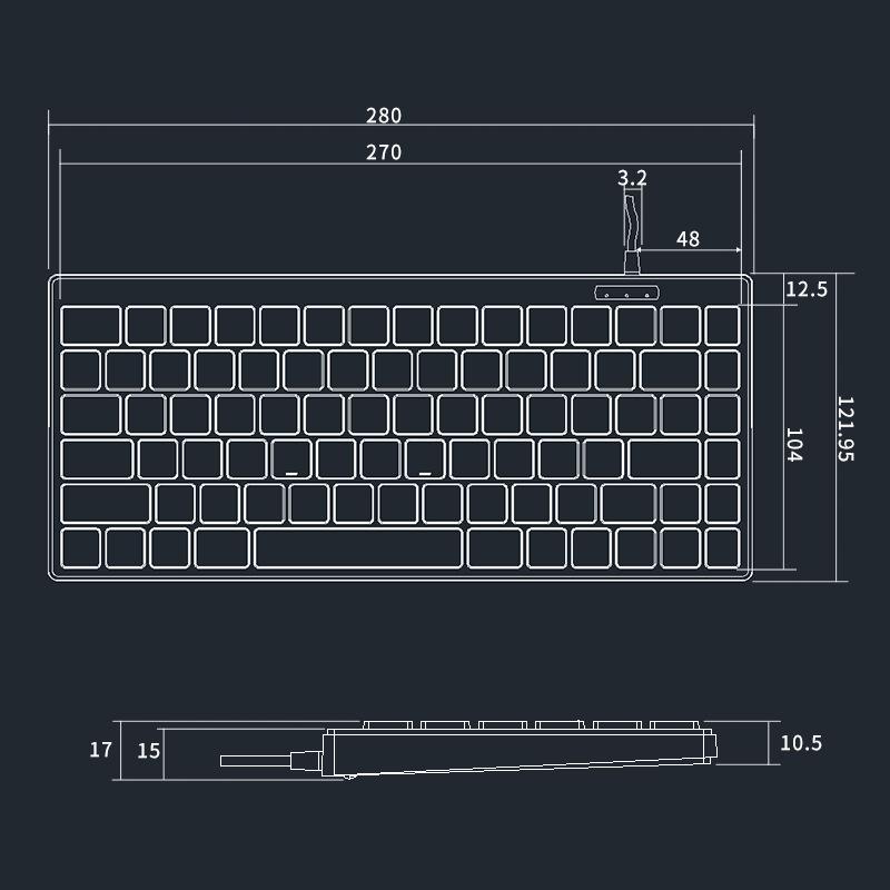 キーボード 有線 PS/2 USB 産業用 デバイス キャビネット ノートパソコン オフィス