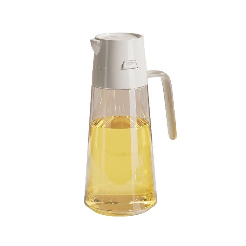 油さし ガラス製 自動開閉 オイルボトル 調味料入れ 醤油 酢 キッチン用 オイル差し オイルポット