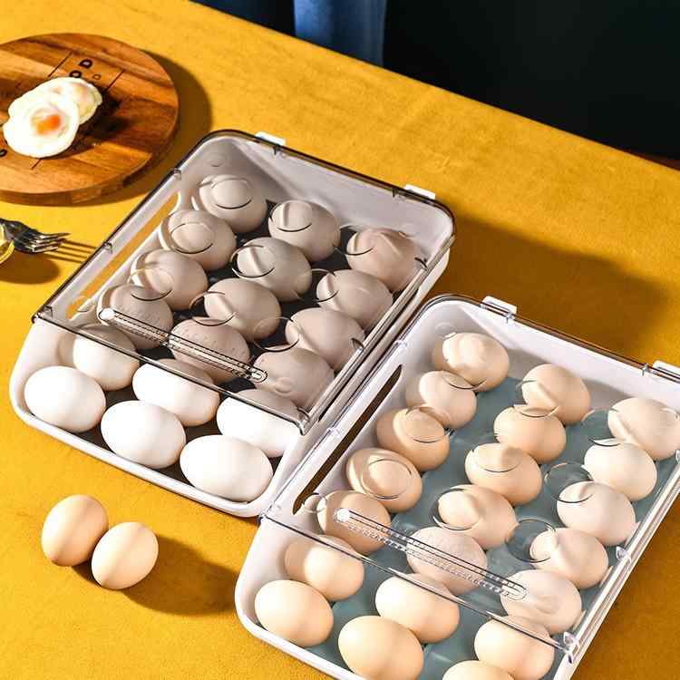 卵収納ケース 冷蔵庫 卵ケース 卵入れ 鶏卵 鴨卵 プラスチック製 落下防止 積み重ね可能 収納 保管