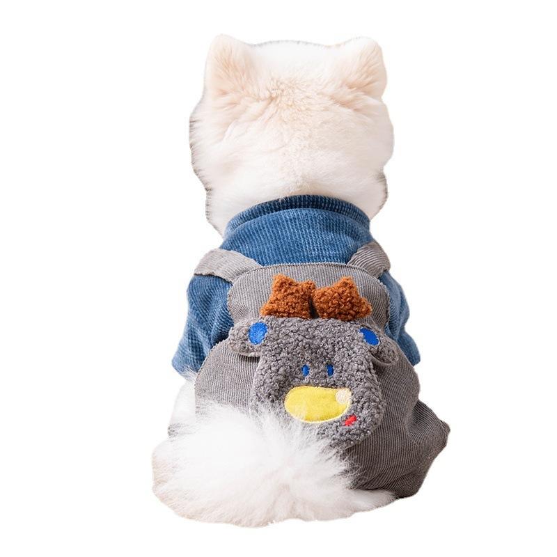 ペット服 犬服 秋冬 防寒 綿 小型犬 猫 暖かい かわいい ドッグウェア 普段使い2