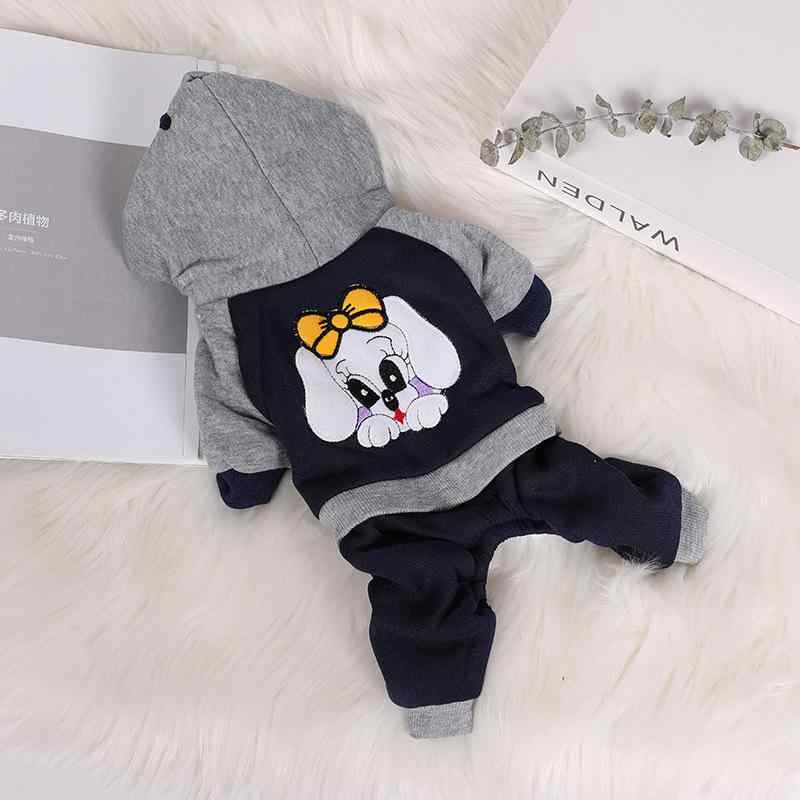 ペット 秋冬 かわいい 刺繍 四脚 コットン 服 犬 冬 服 ペット用品 あったか 快適 暖かい ドッグウェア2