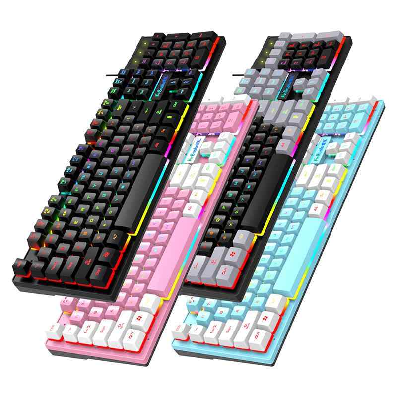 キーボード マウス セット 有線 USB ゲーミング 懸光 機械式触感2