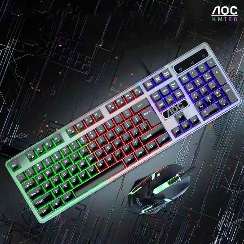 キーボード マウス セット 有線 浮遊型キーキャップ メカニカル感 バックライト ゲーミング