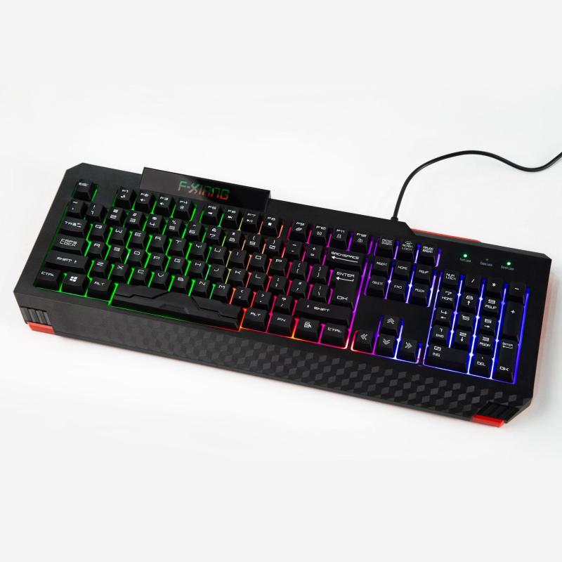 キーボード 有線 USB 光る ゲーミング オフィス デスクトップパソコン ノートパソコン 外付け