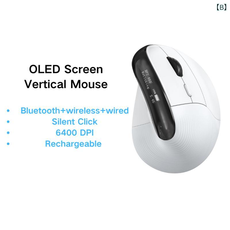 マウス 無線 Bluetooth 人間工学 垂直 豪華感 ビジネス 画面表示 オフィス