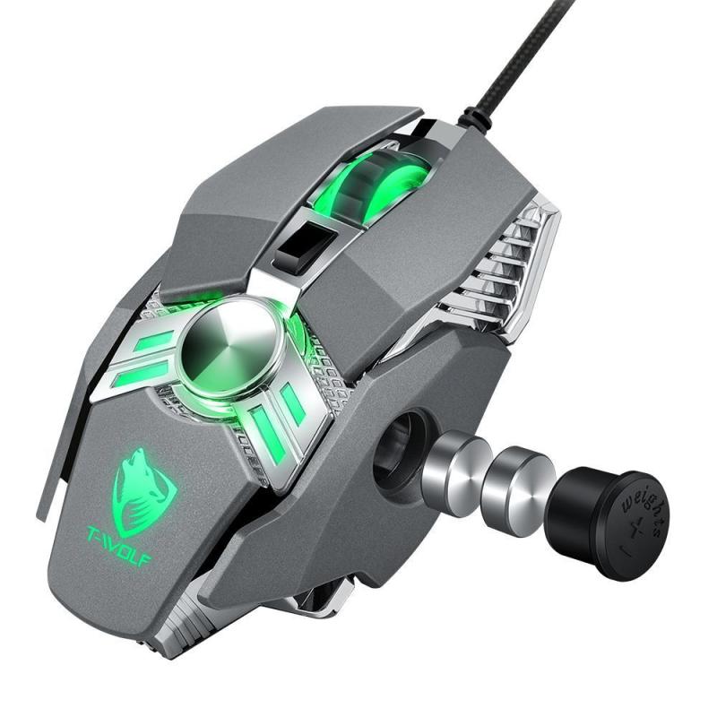 マウス 有線USB ゲーミングマウス 6D 光学式 プログラム可能 高精度 ゲーミング PC eスポーツ FPS TPS