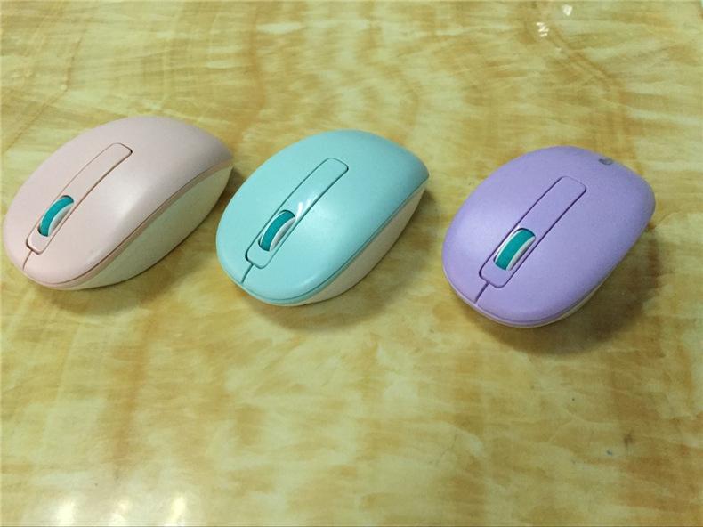 マウス かわいい マカロン カラー 省電力 多色 ワイヤレス USB 光学式 パソコン 周辺機器2