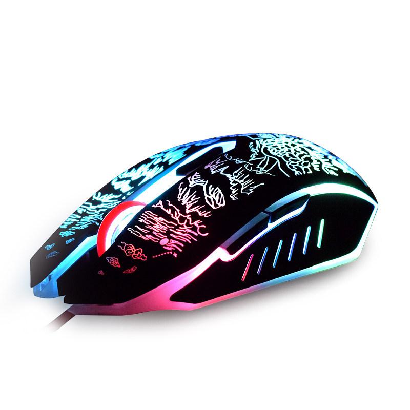 マウス 有線 USB ゲーミングマウス ノートパソコン PC 光学式 左右対称