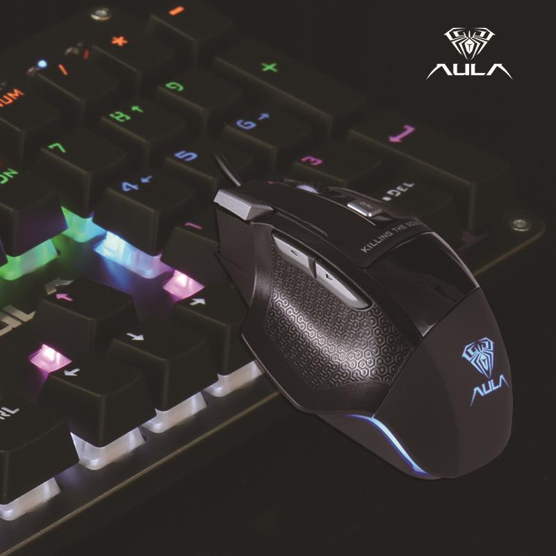 マウス 有線 USB 光学式 ゲーミング eスポーツ 加重 多ボタン プログラム可能2