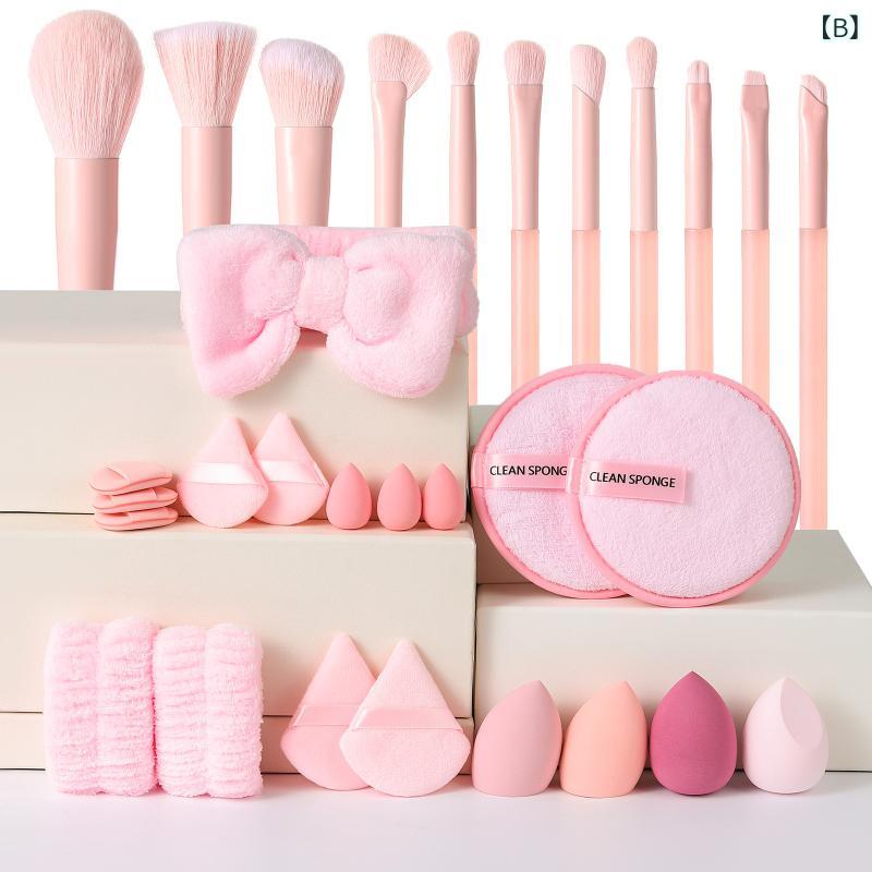 メイクブラシ セット スポンジ クリーニングツール付き 30点 45点セット プロ仕様