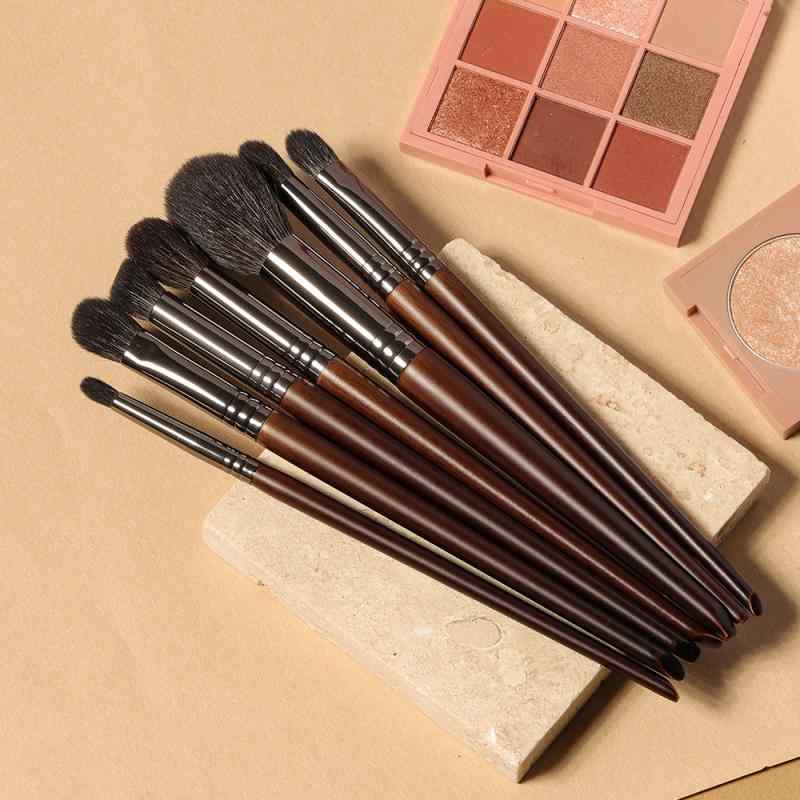 メイクブラシ 7本セット 動物毛 羊毛 アイシャドウブラシ メイクアップアーティスト 美容ツール 柔らかい