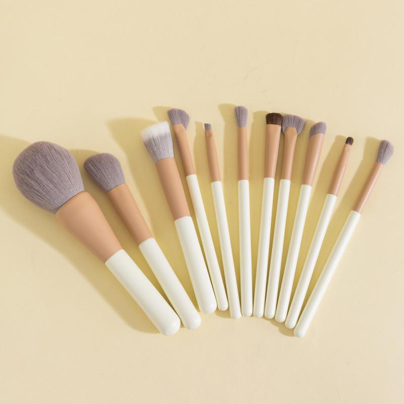 メイクブラシ セット 初心者 チークブラシ モランディカラー 大判フェイスブラシ アイシャドウブラシ 美容ツール2