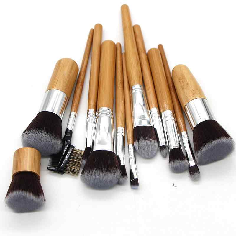 メイクブラシ 12本セット 竹柄 パウダーブラシ アイシャドウブラシ 多機能 コスメブラシ