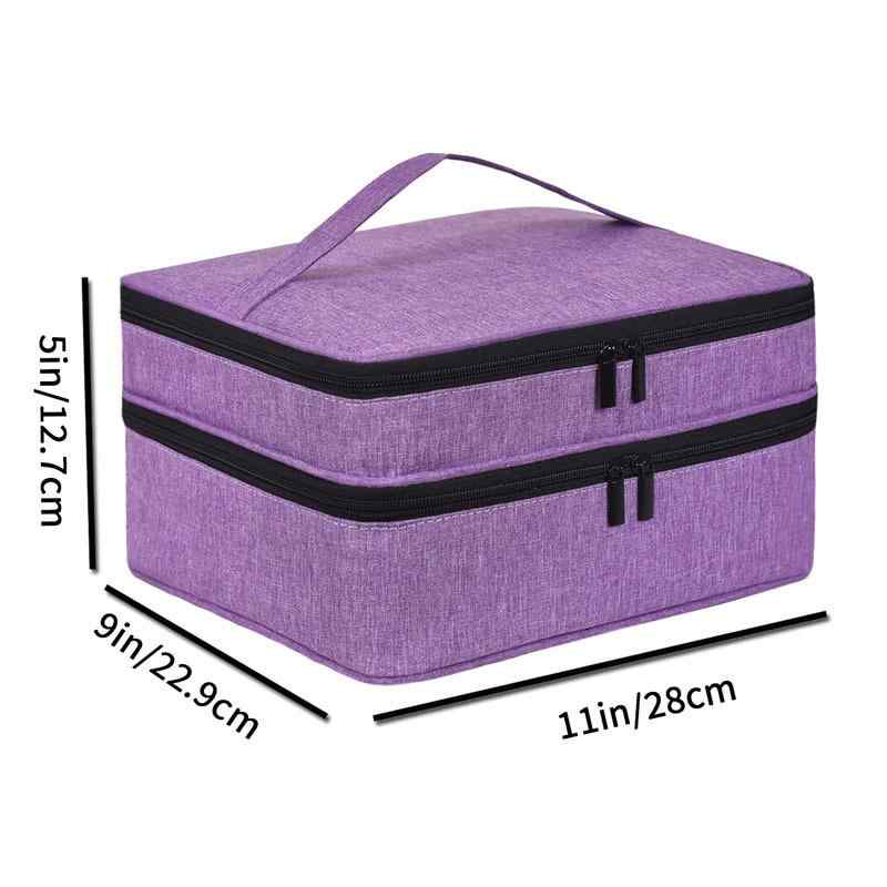 ネイル 収納 42本 精油 ケース 居家 旅行 多機能 メイク ポーチ アマゾン