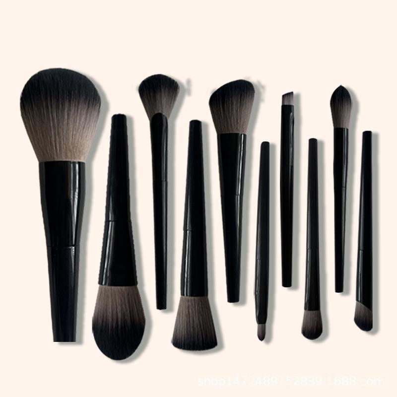 メイクブラシ 10本セット 携帯用 パウダーブラシ チークブラシ アイシャドウブラシ 旅行 トラベル かわいい