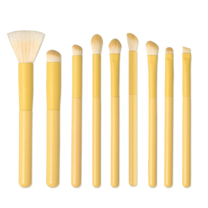 メイクブラシ セット 9本 アイシャドウブラシ コンシーラーブラシ 初心者 携帯用 パウダーブラシ 散粉..