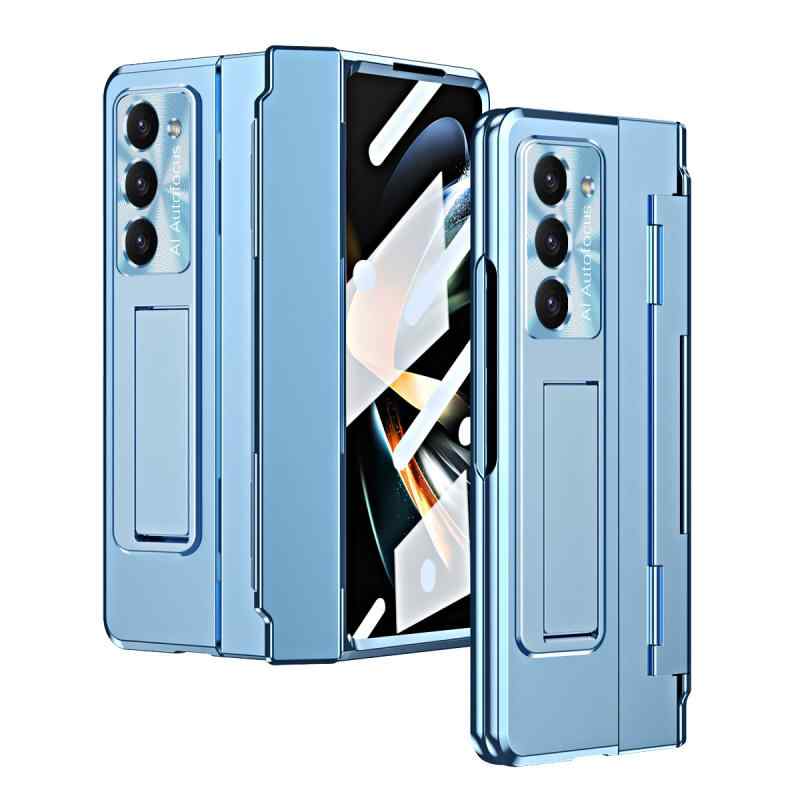 樂天商城 - スマホケース Android サムスン Galaxy Z Fold 6 5 無地 スタンド付き 衝撃吸収 落下防止