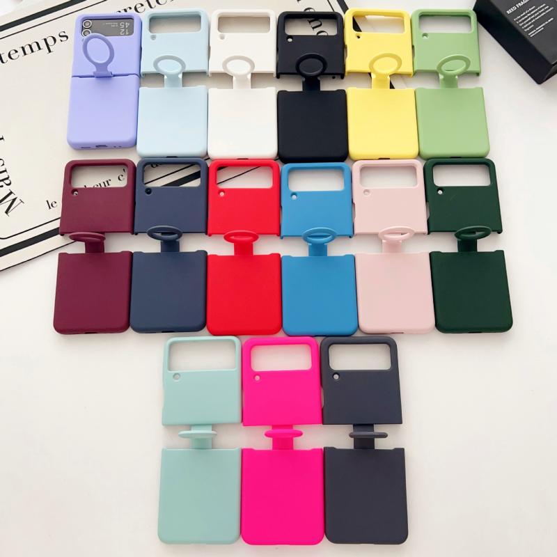 スマホケース サムスン ZFLIP シリコン 指 кольцо スタンド付き 折りたたみ式 携帯カバー