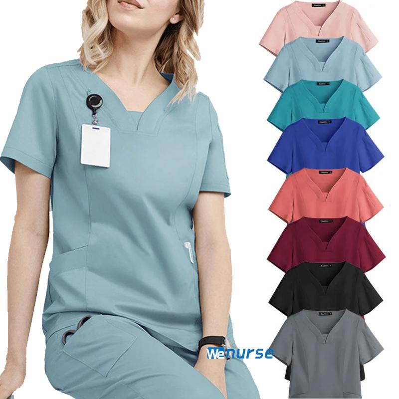 手術衣 医師 看護師 兼用 洗濯可能 美容 работник ユニフォーム スクラブ 白衣