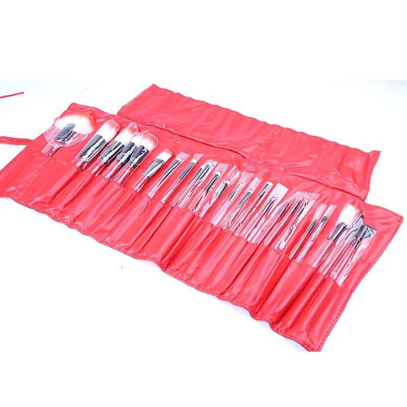 メイクブラシ セット 繊維毛 メイクアップブラシ 24本 柔らかい ブラシ