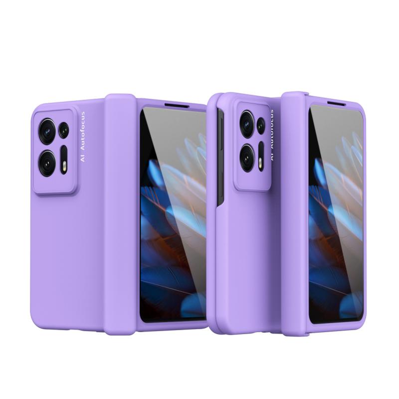 スマホケース OPPO Find N2 用 カバー マカロンカラー 磁気ヒンジ 保護ケース 一体型 耐衝撃