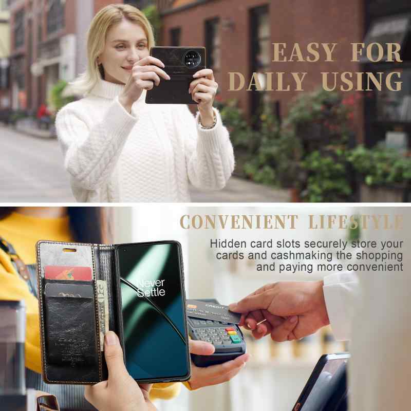 スマホケース OnePlus 11 手帳型 カバー カード収納 マグネット式 スタンド機能付き 豪華感 疯马纹 PUレザー 耐衝撃 全面保護 傷防止2