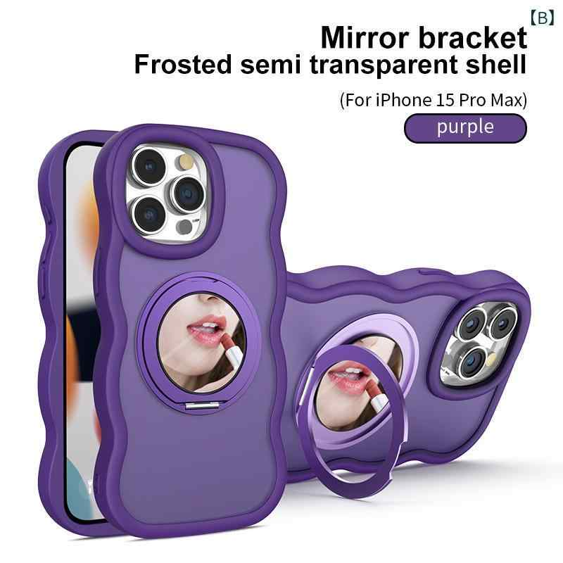 スマホケース iPhone15 iPhone16PRO 耐衝撃 ミラー付き 豪華感 磁気吸着 スタンド機能 耐汚れ