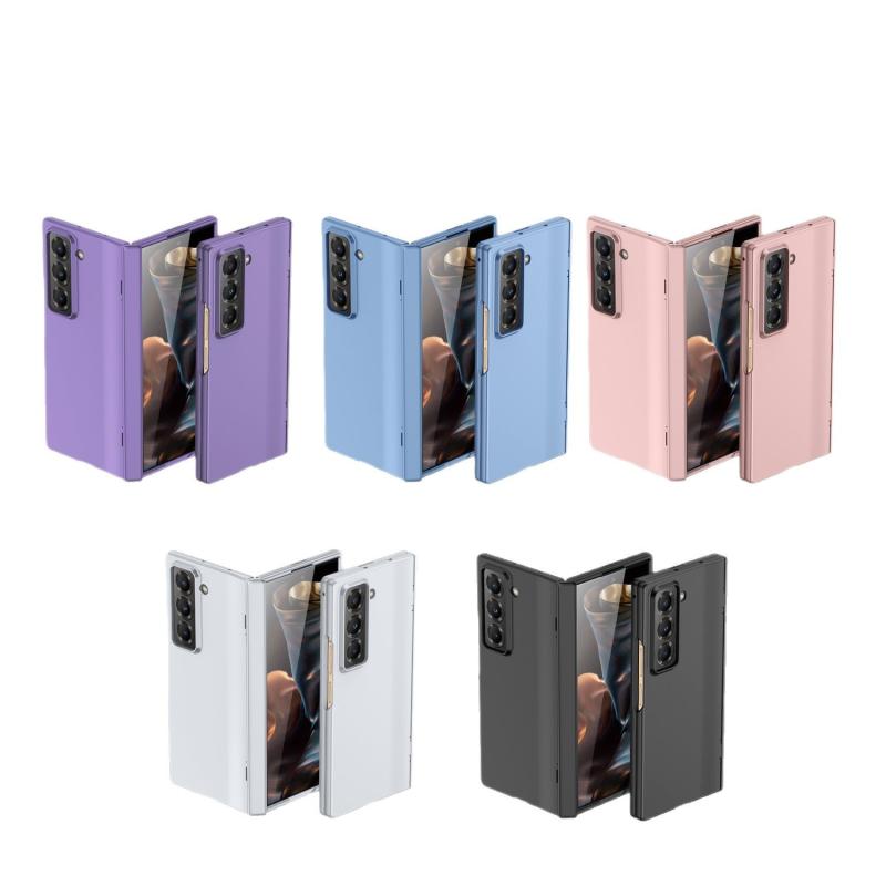 スマホケース Samsung Galaxy Z Fold 7/6/5 兼用 光沢 衝撃吸収 スプリング中軸 保護 落下防止