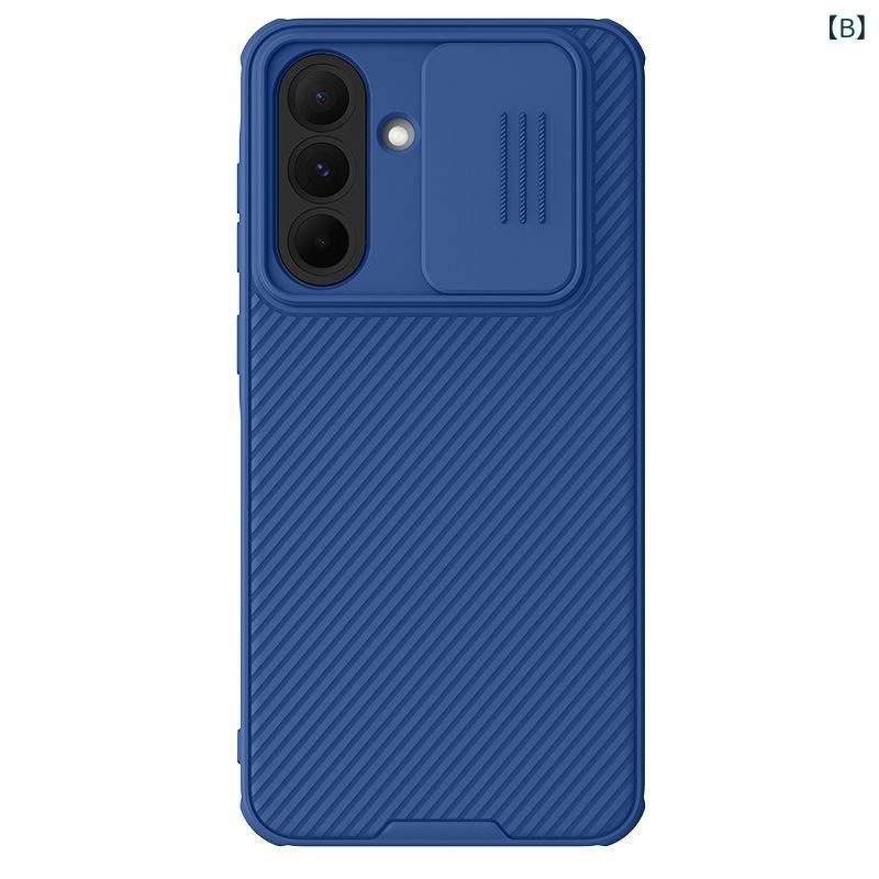 スマホケース Samsung Galaxy A56 5G 全包保護 レンズ保護カバー スライド式 ブラック 軽量 傷防止 耐衝撃2