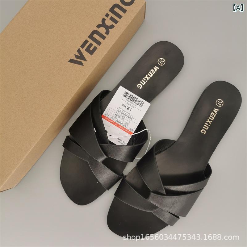 サンダル レディース 大きいサイズ 普段使い フラットソール スリッパ ローヒール ぺたんこ 歩きやすい..