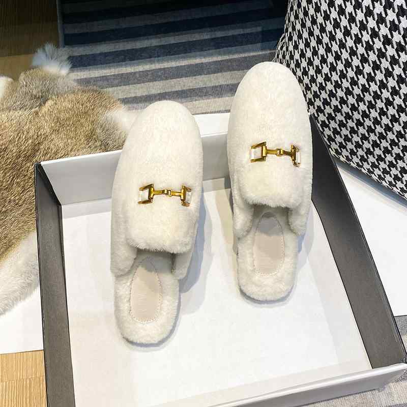 ミュール レディース 大きいサイズ 秋冬 ファー サボ サンダル スリッパ ルームシューズ 防寒 あったか スリッポン つっかけ かわいい 室内履き 普段使い