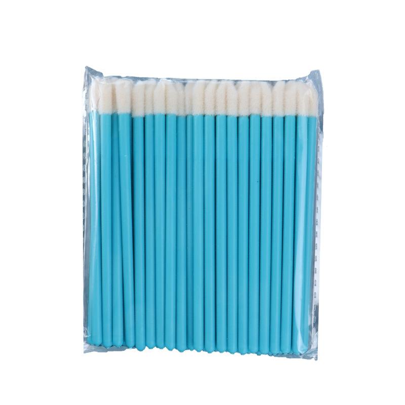 つけまつげ メンテナンス用 リップブラシ ムース クリーニング スポンジ 綿棒 50本 ポータブル リップ..