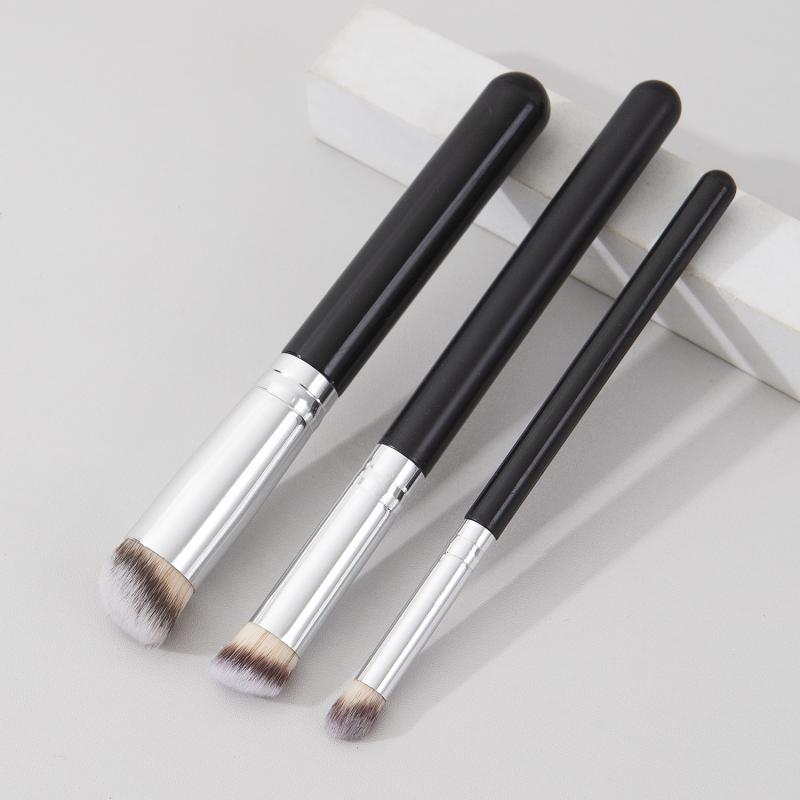 化粧ブラシ ファンデーションブラシ メイクブラシ セット ウッドハンドル フェイスブラシ チークブラシ コンシーラーブラシ