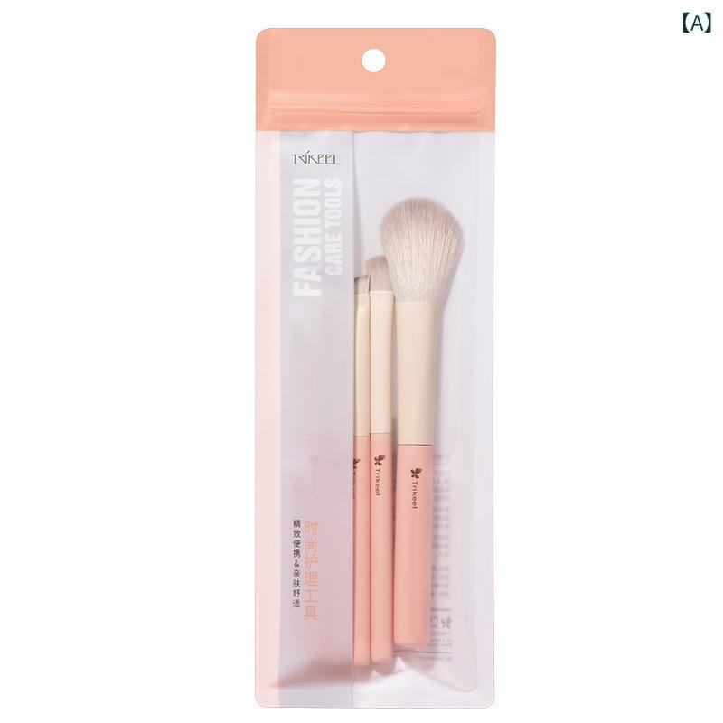 メイクブラシ 5本セット フェイスブラシ チークブラシ アイシャドウブラシ 化粧ブラシ メイク道具 柔らかい 高密度2