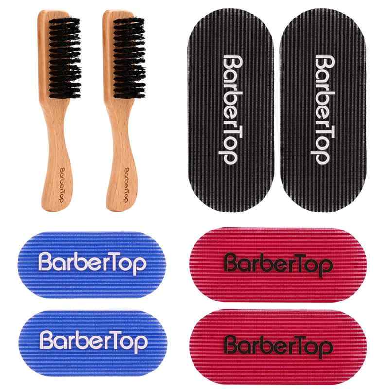 ヘアカット用ブラシ 男性用 散髪用ブラシ レトロ オイルヘッド フェードヘアスタイル 前髪 スタイリング セット