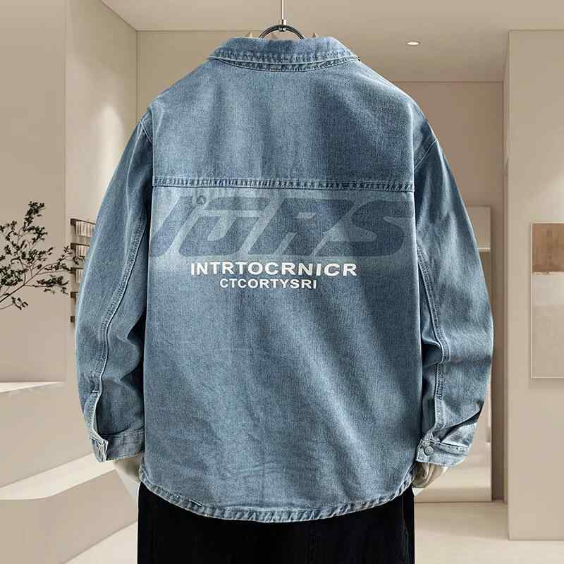 ジャケット メンズ 男性用 デニム アウター アルファベット