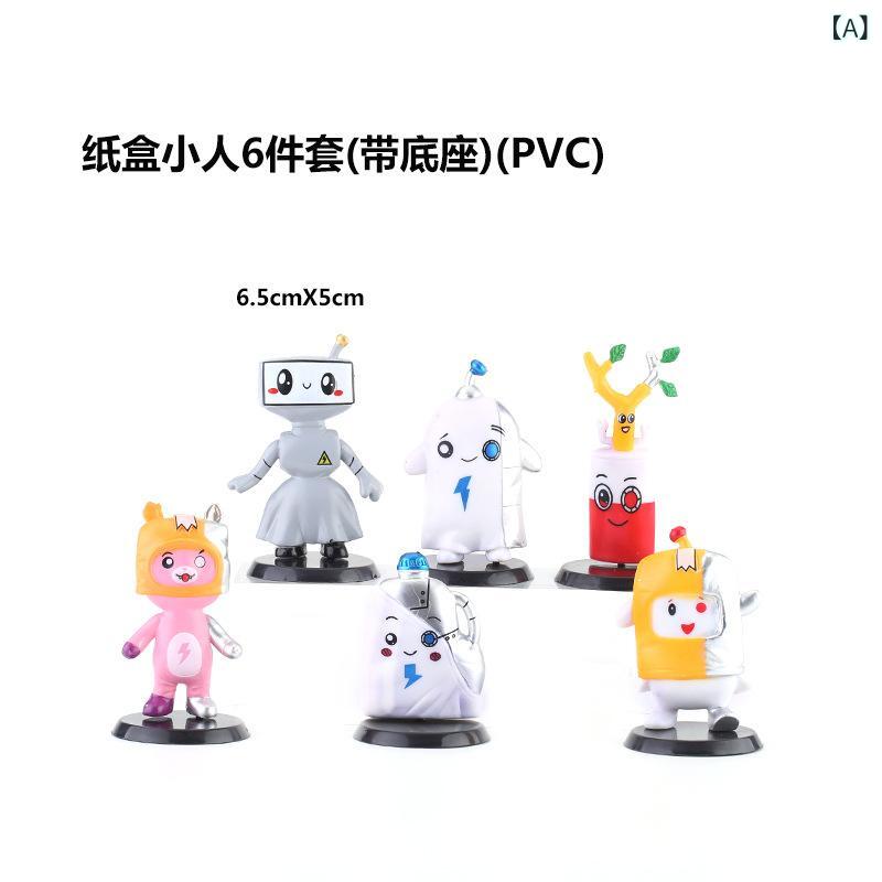 フィギュア 紙箱人形 手办 底座付き キツネ 哺乳瓶 公仔 模型 ゲーム 周辺グッズ ケーキ デコレーション2