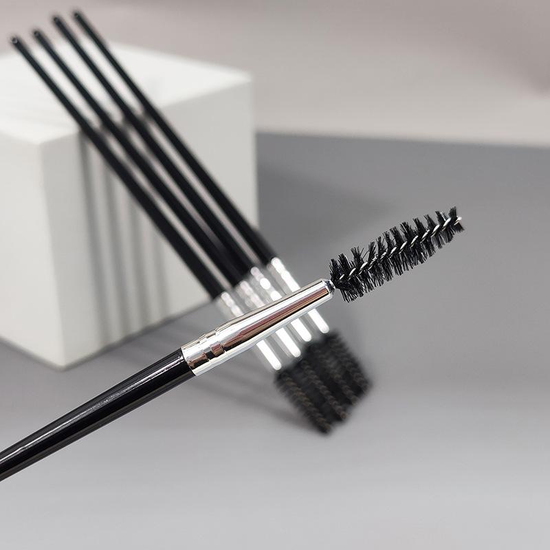 メイクブラシ まつげブラシ 眉ブラシ スクリューブラシ まつげコーム カール まつげ 眉毛 一本二役 折..