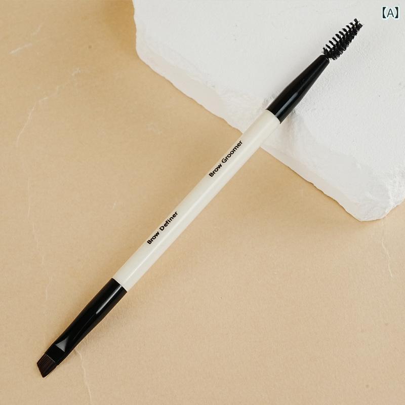 化粧ブラシ レディース 極細 スクリュー アイブロウブラシ コスメ メイクアップ 眉毛 まつ毛 ブラシ