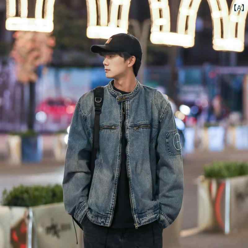 ジャケット 男性用 デニム Gジャン ウォッシ...の紹介画像2