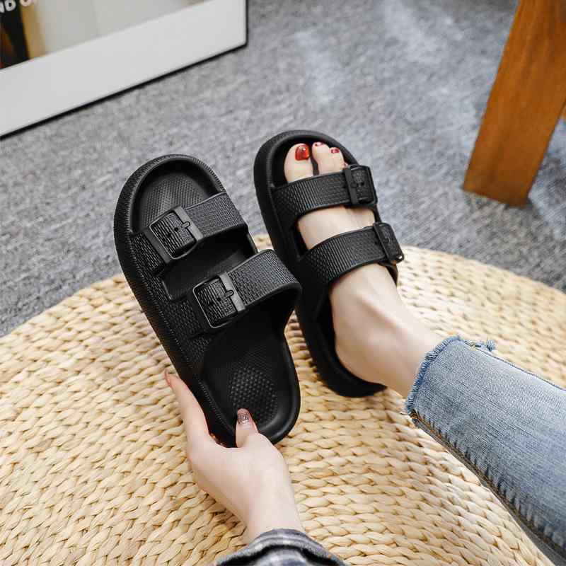 サンダル レディース 厚底 pareja 恋人 スリッパ 女性用 夏 婦人 一文字 ソフトボトム 普段使い