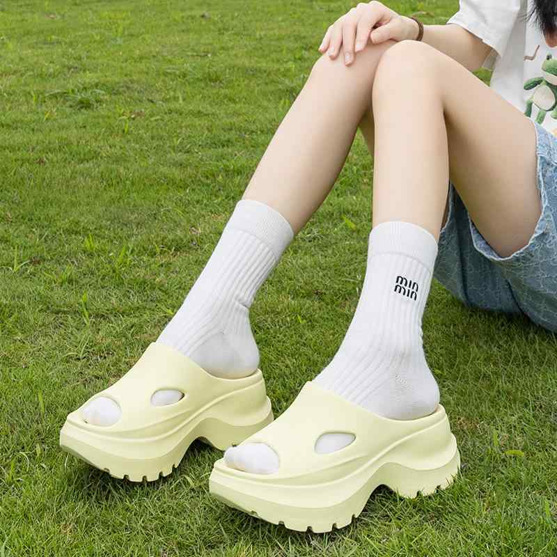 サンダル レディース 厚底 超軽量 EVA ビーチサンダル 7cmヒール リゾート スタイル 衝撃吸収 滑り止め