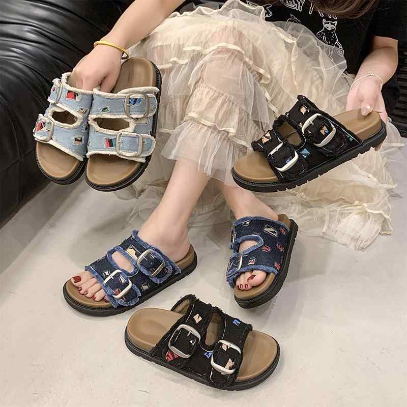 サンダル レディース 厚底 ボヘミアン風 スリッパ シューズ ファッション 普段使い 外履き 快適 歩きやすい 疲れない かわいい