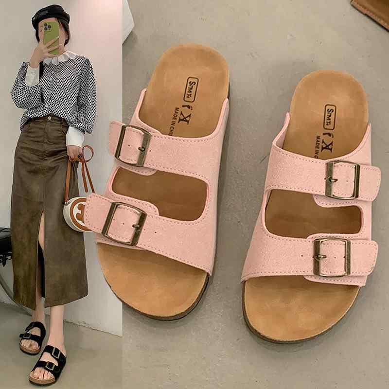 サンダル レディース 本革 厚底 サボ サンダル スリッパ 外履き コンフォート サンダル 歩きやすい 履..