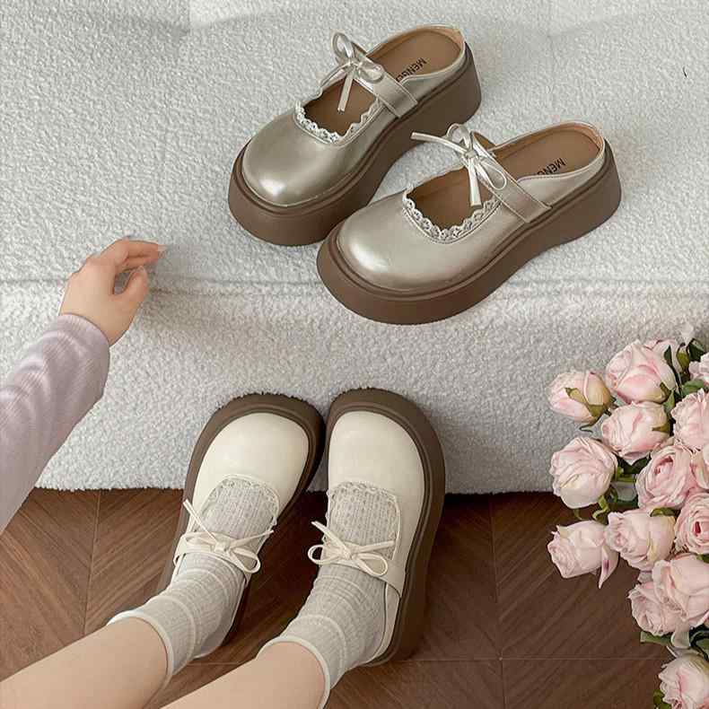 サンダル レディース 厚底 スカート ミュール 夏シューズ かわいい きれいめ フェミニン 豪華感 スリッパ つっかけ 外履き 美脚 歩きやすい